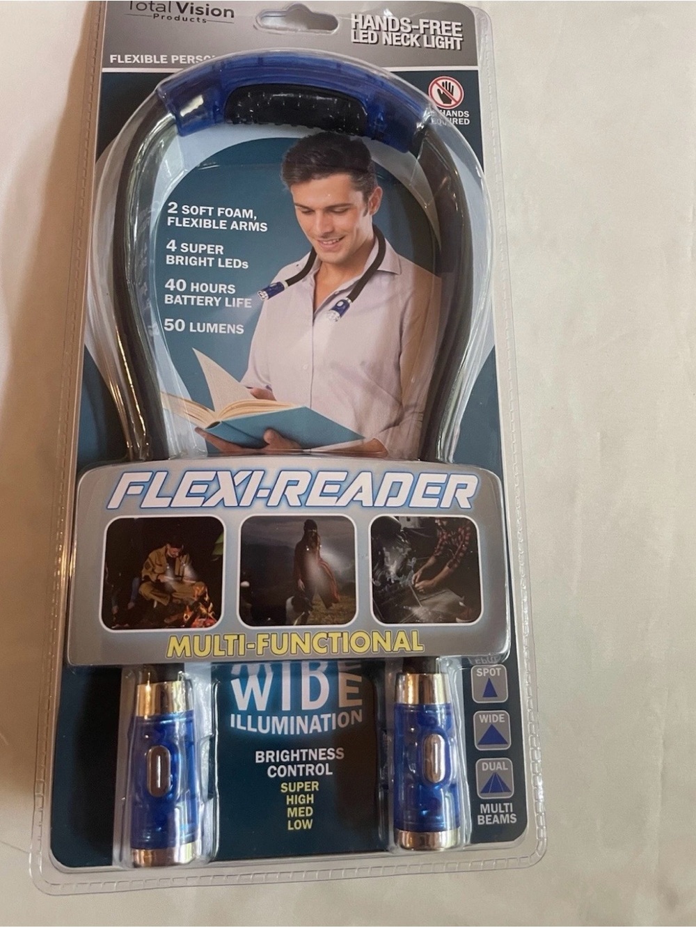 Flexi-Reader Hands-Free Neck Light — Blue